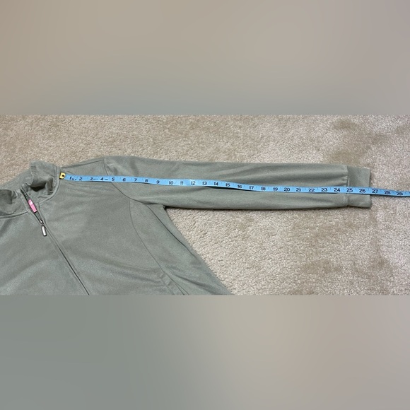 Tickled Pink - Green Zip Up Jacket - Very Soft - Size: Small - Picture 4 of 6